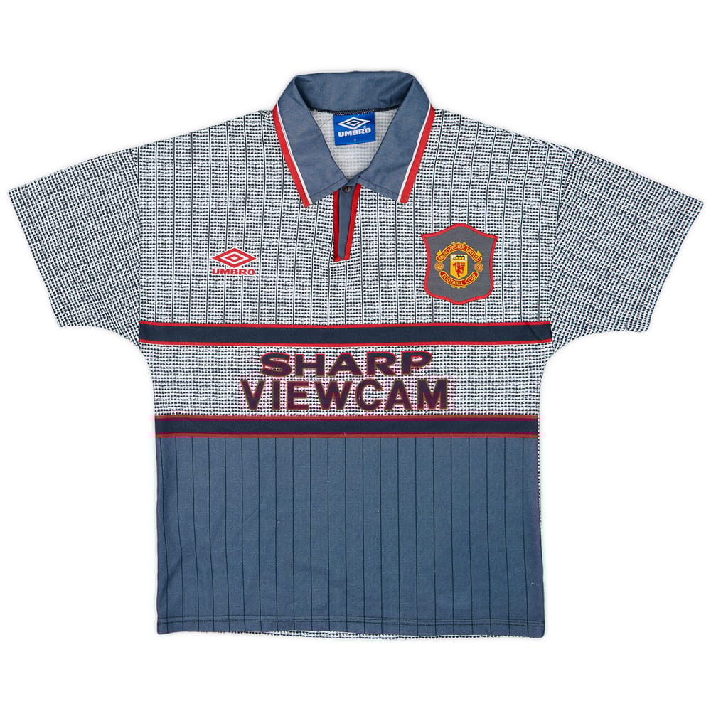 1995-96 Manchester United Away Shirt - 7/10 - (XL.Boys)
