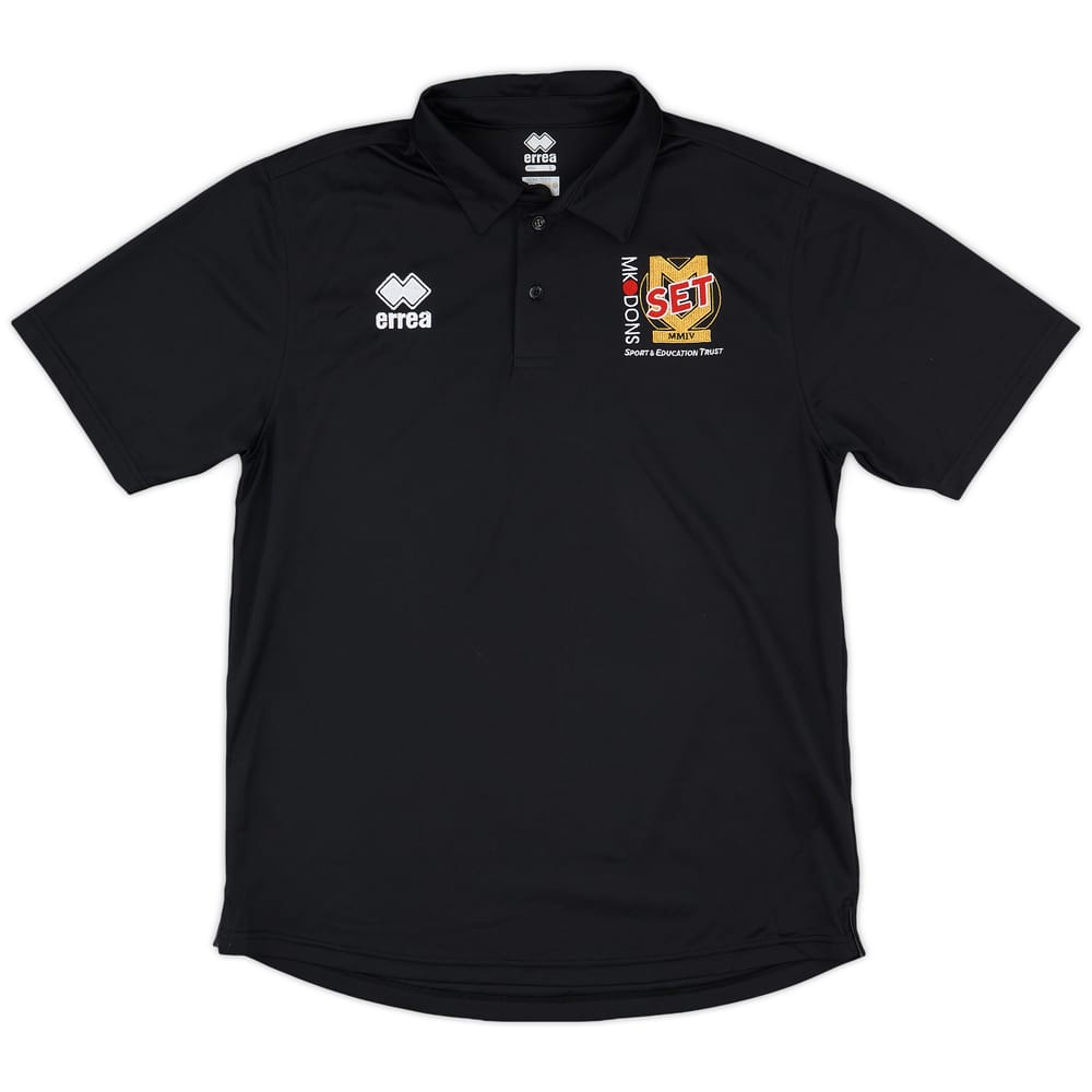 2020-21 MK Dons Errea 'Sport & Education Trust' Polo Shirt - 9/10 - (L)