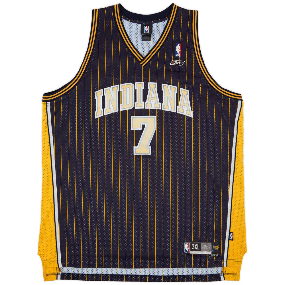 2004-05 Indiana Pacers O'Neal #7 Reebok Swingman Away Jersey - 5/10 - (3XL)