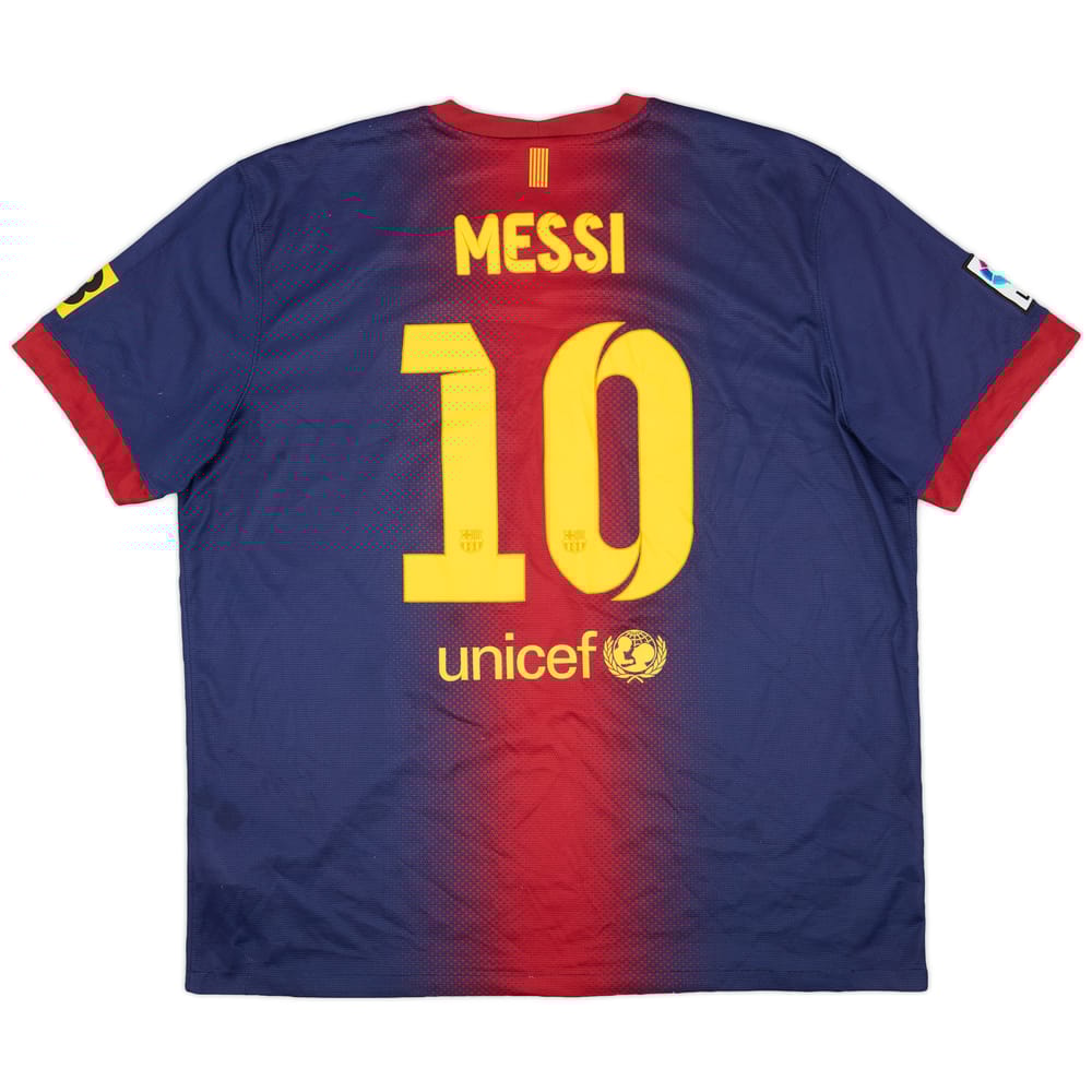 2012-13 Barcelona Home Shirt Messi #10 - 7/10 - (XXL)