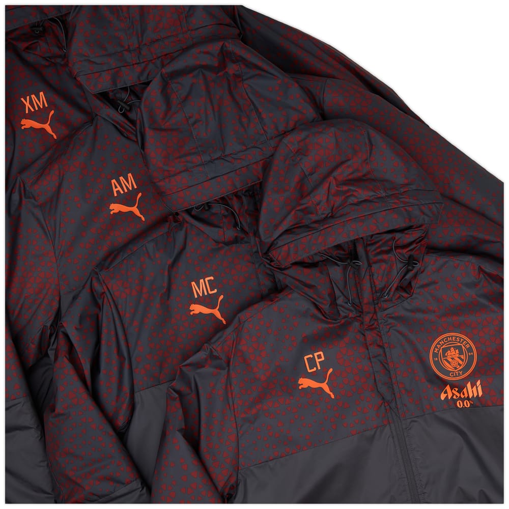 2023-24 Manchester City Staff Issue Padded Rain Jacket - 9/10
