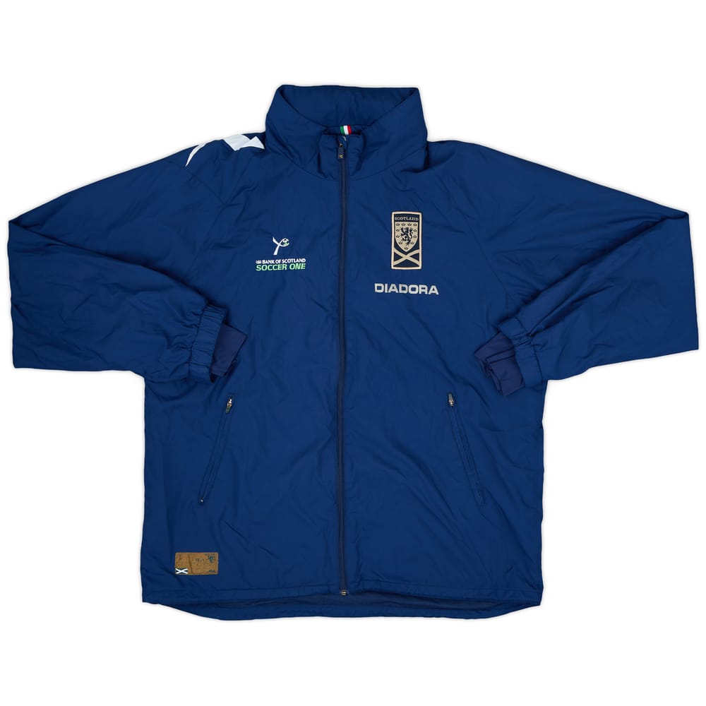 2007-08 Scotland Diadora Hooded Rain Jacket - 7/10 - (L)