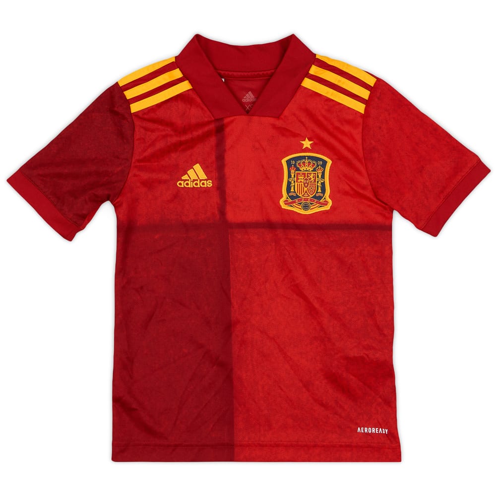 2020-21 Spain Home Shirt - 6/10 - (XS.Boys)