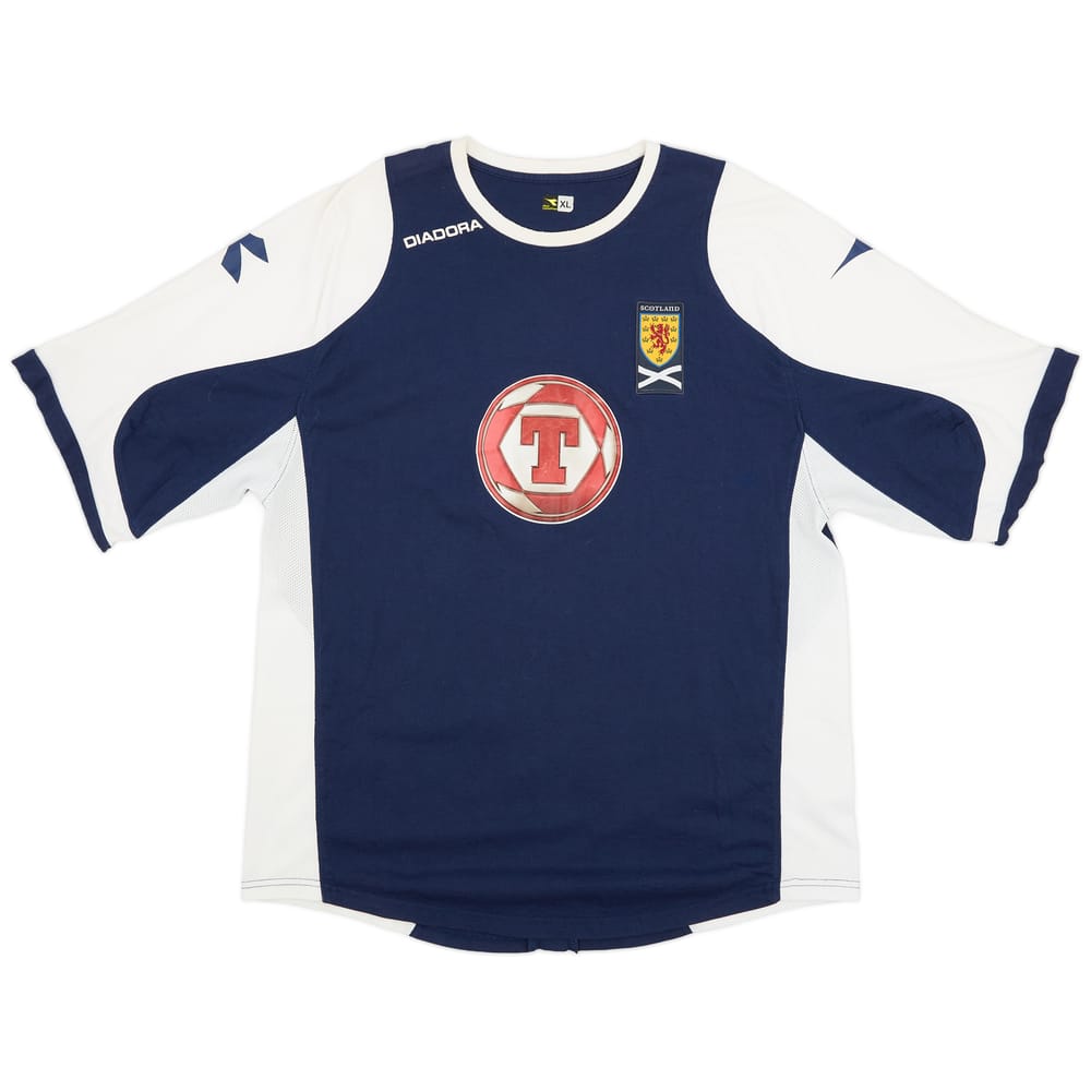 2008-09 Scotland Diadora Cotton Tee - 7/10 - (XL)