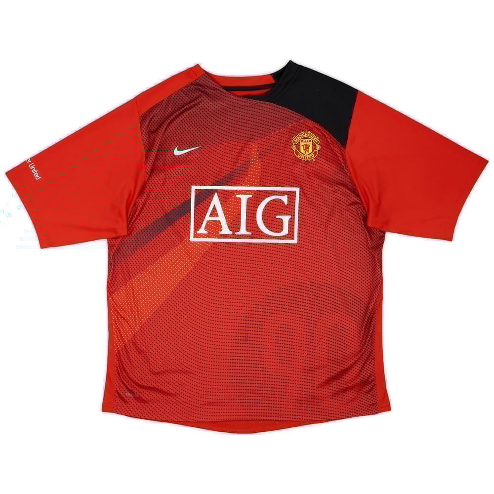2008-09 Manchester United Nike Training Shirt - 8/10 - (L)