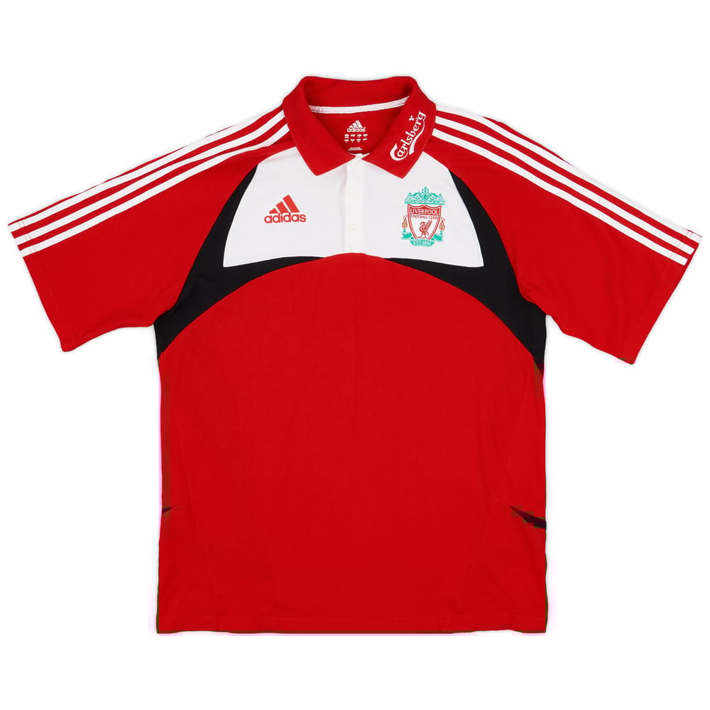 2007-08 Liverpool adidas Polo Shirt - 8/10 - (L)