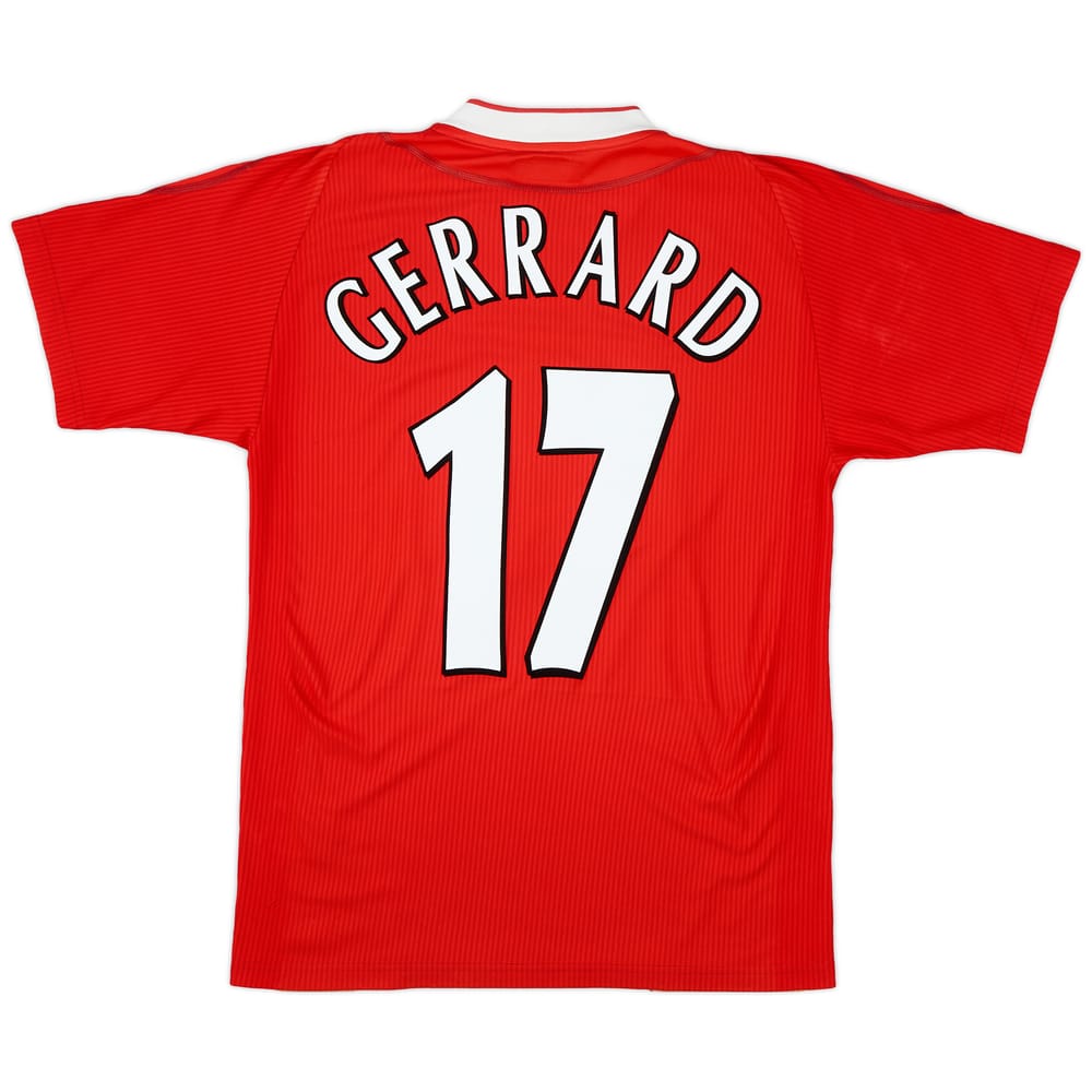 2002-04 Liverpool Home Shirt Gerrard #17 - 6/10 - (S)