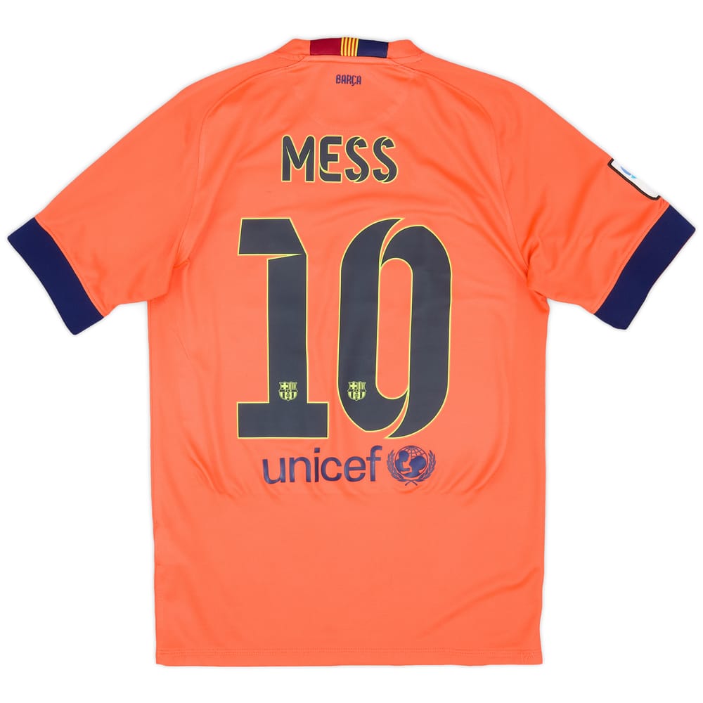 2014-15 Barcelona Away Shirt Messi #10 - 9/10 - (S)