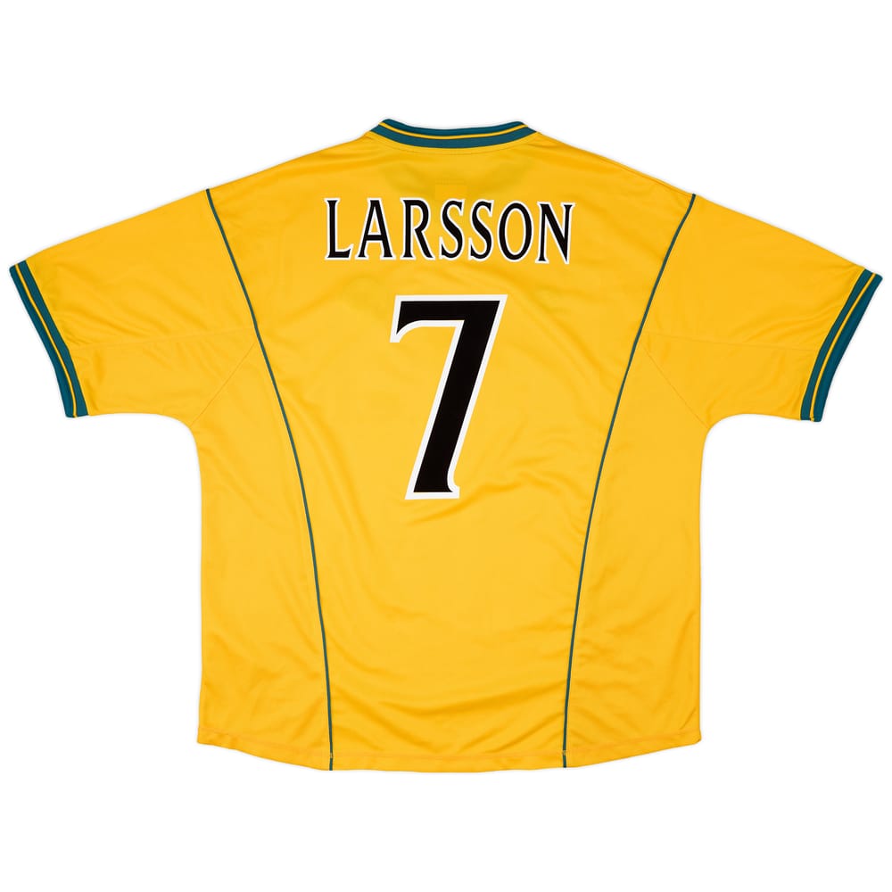 2000-02 Celtic Away Shirt Larsson #7 - 8/10 - (XXL)