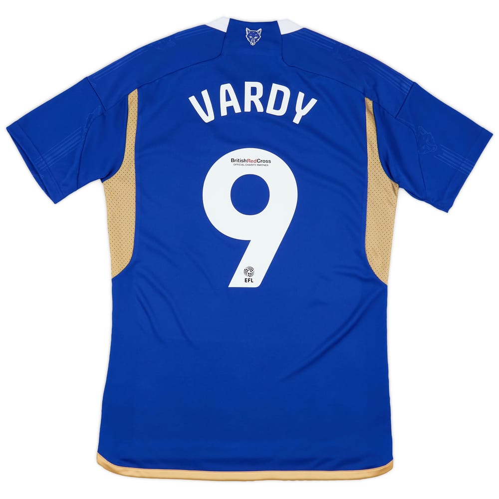 2023-24 Leicester Home Shirt Vardy #9 (S)