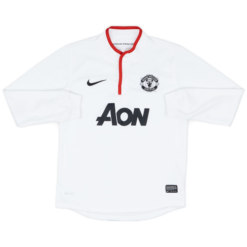 2012-14 Manchester United Away L/S Shirt - 8/10 - (M.Boys)