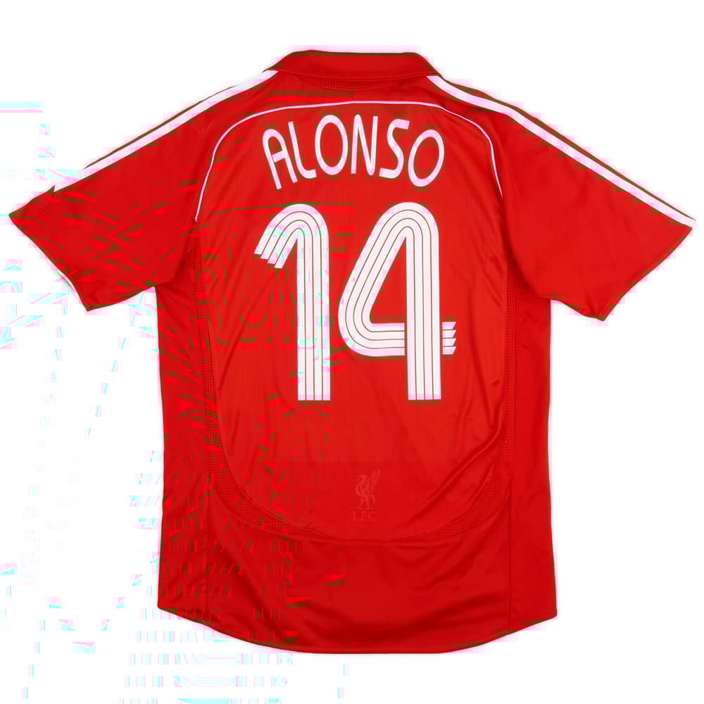 2006-08 Liverpool Home Shirt Alonso #14 - 5/10 - (S)