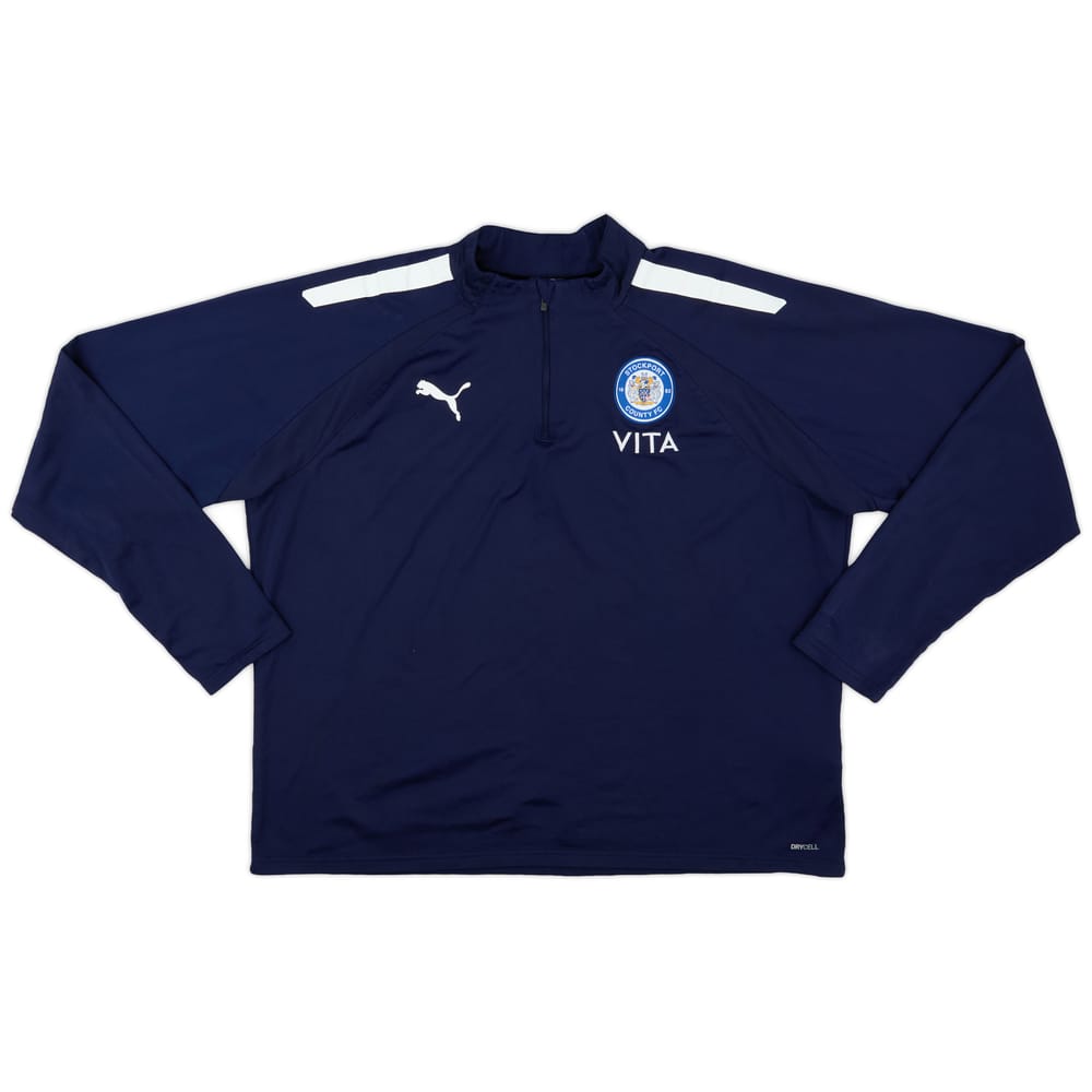 2021-22 Stockport County Puma Training 1/4 Zip L/S Top - 7/10 - (XL)