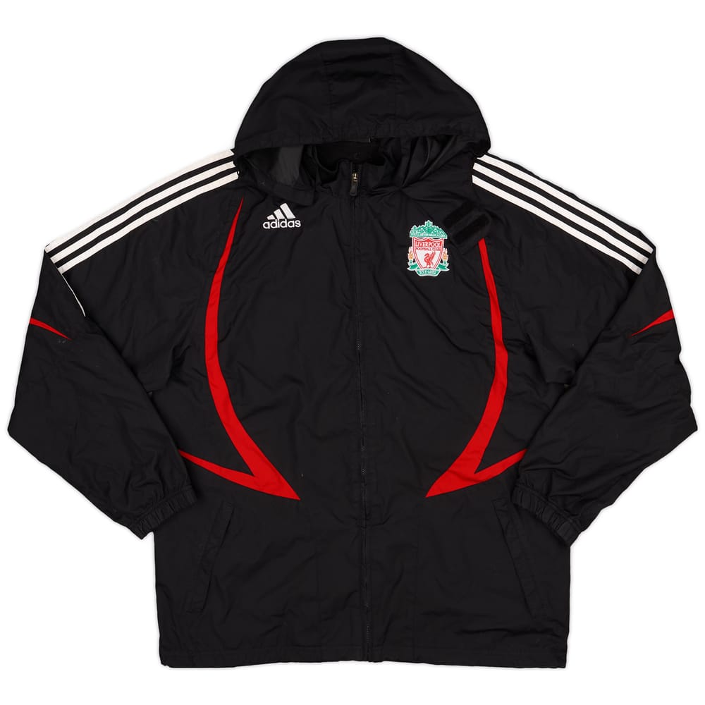 2007-08 Liverpool adidas Hooded Rain Jacket - 7/10 - (L)