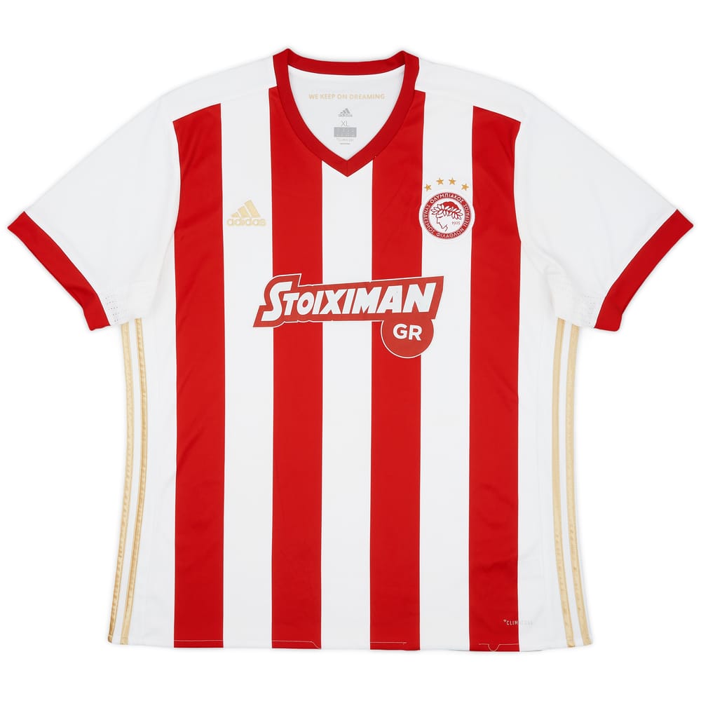 2017-18 Olympiakos Home Shirt - 7/10 - (XL)
