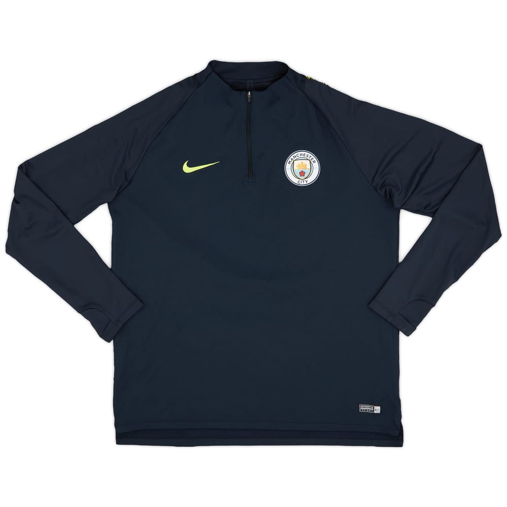 2018-19 Manchester City 1/4 Zip Training Top - 9/10 - (XL)