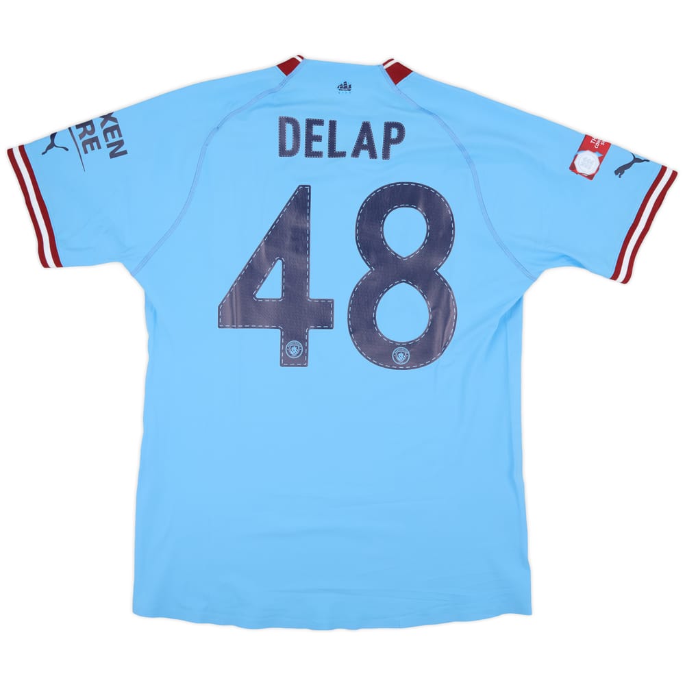 2022-23 Manchester City Match Issue Community Shield Home Shirt Delap #48