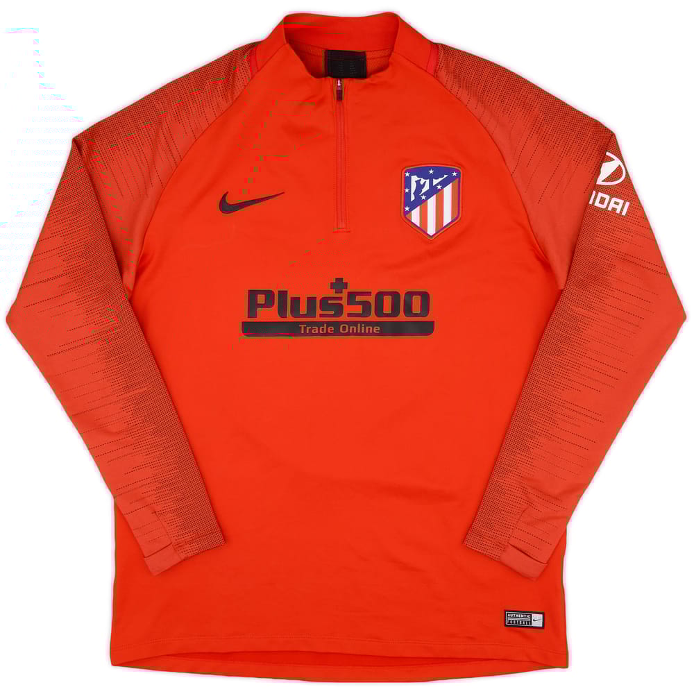 2019-20 Atletico Madrid Nike 1/4 Zip Training Top - 9/10 - (L)