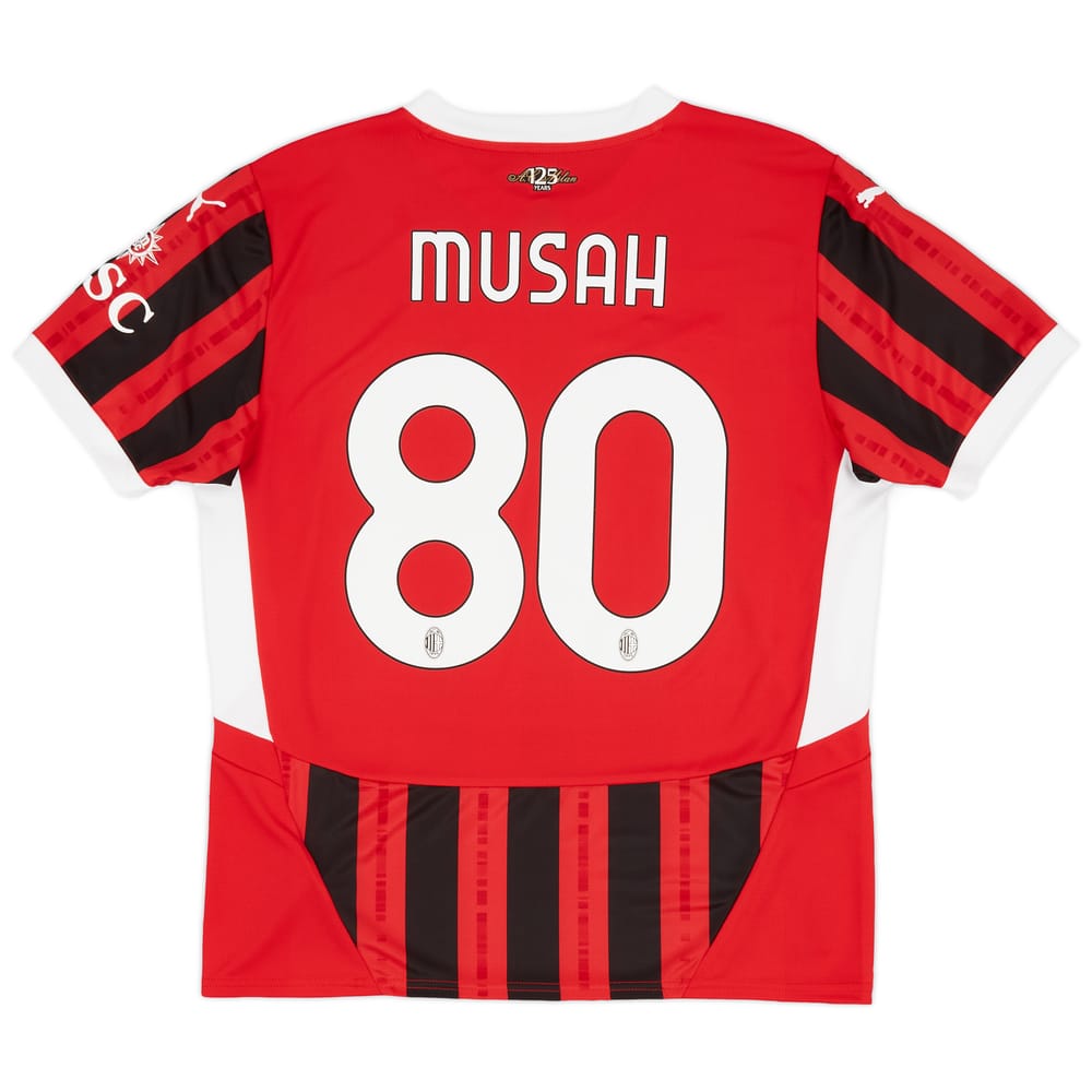 2024-25 AC Milan Home Shirt Musah #80