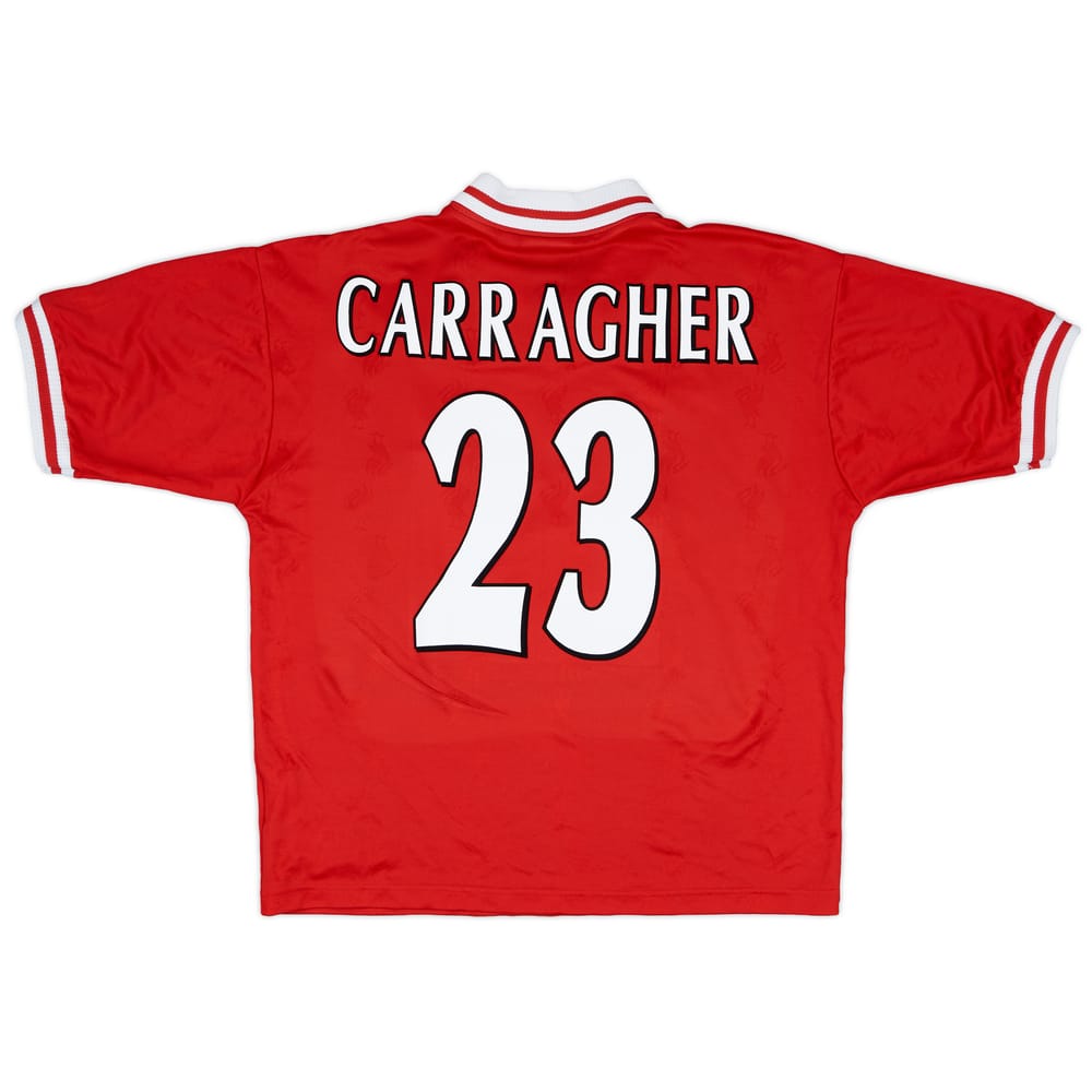 1996-98 Liverpool Home Shirt Carragher #23 - 9/10 - (L)