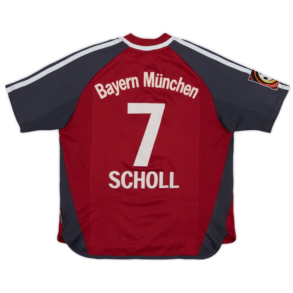 2001-02 Bayern Munich Home Shirt Scholl #7 - 7/10 - (M.Boys)