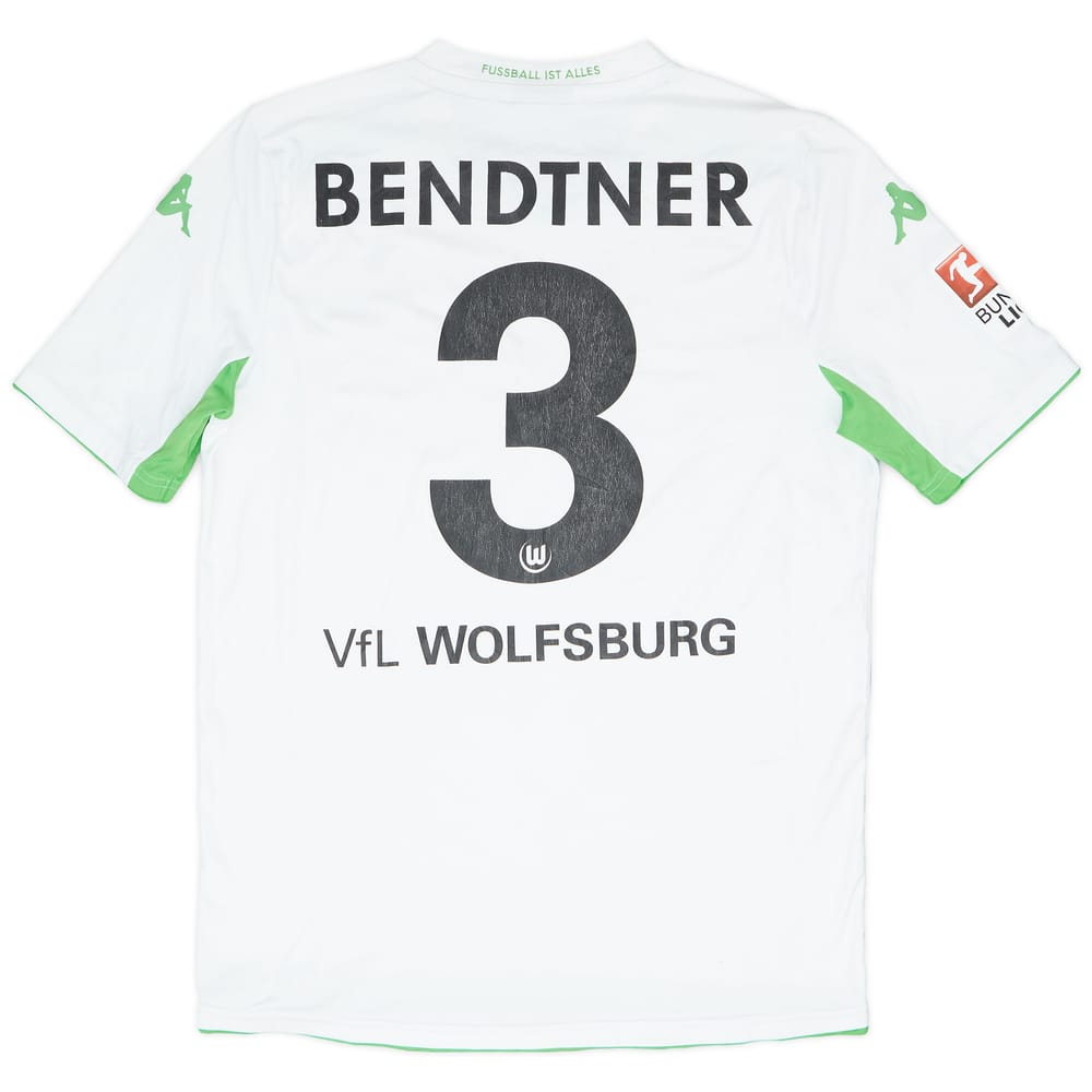 2014-15 Wolfsburg Away Shirt Bendtner #3 - 3/10 - (L)