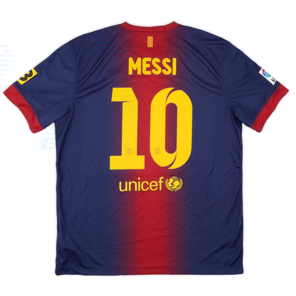 2012-13 Barcelona Home Shirt Messi #10 - 6/10 - (XL)