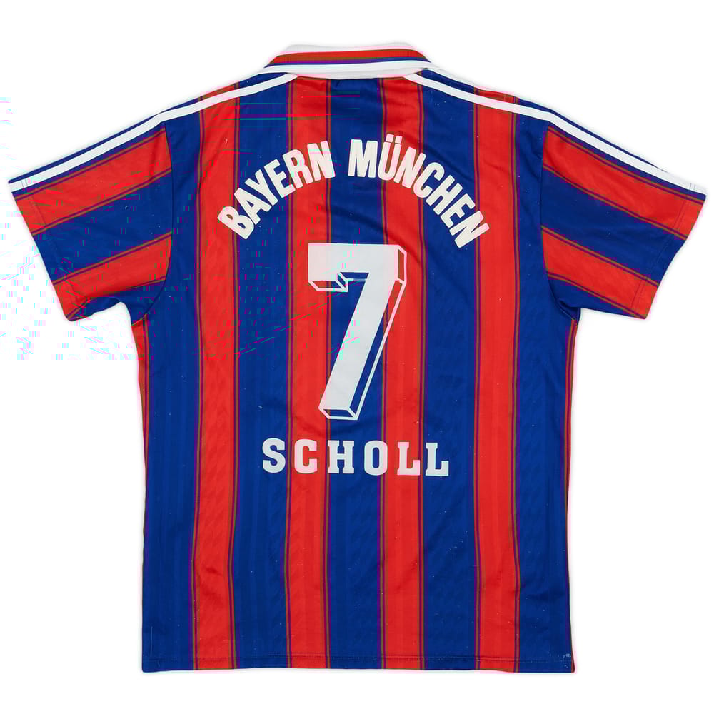 1995-97 Bayern Munich Home Shirt Scholl #7 - 8/10 - (S)