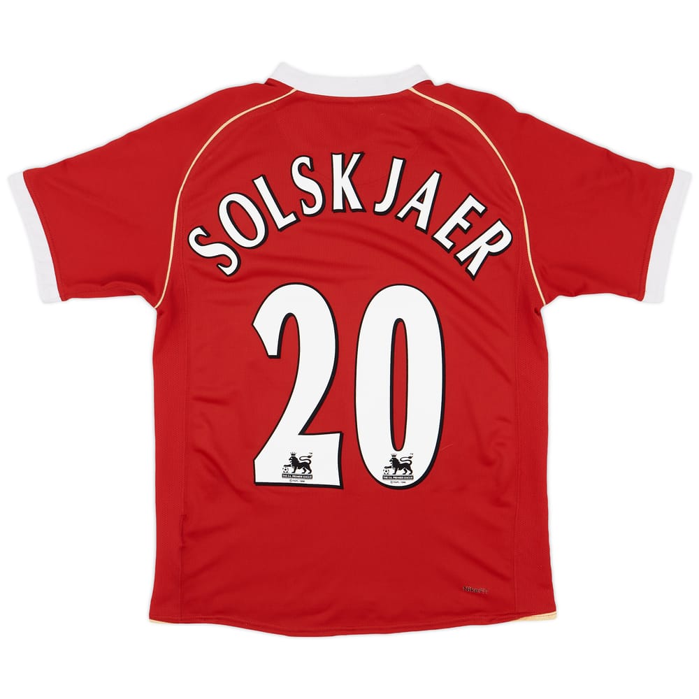 2006-07 Manchester United Home Shirt Solskjaer #20 - 5/10 - (S)