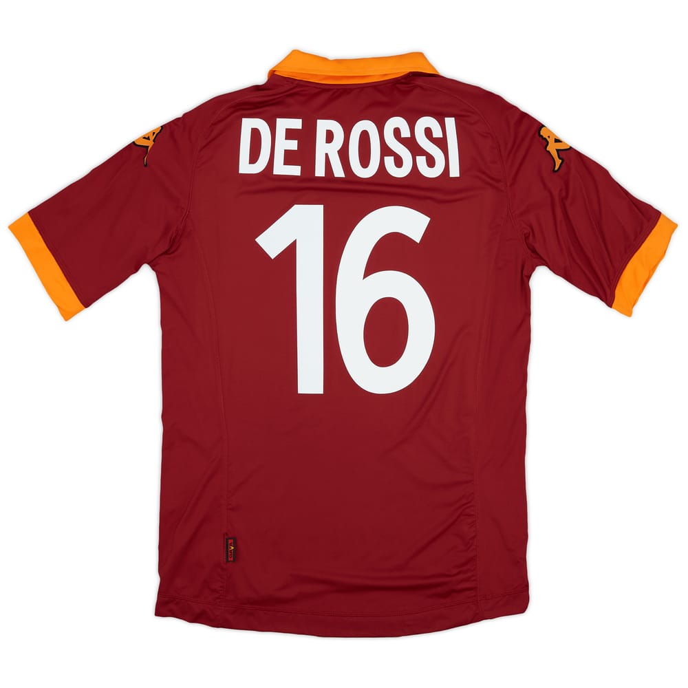 2012-13 Roma Home Shirt De Rossi #16 - 7/10 - (XL)
