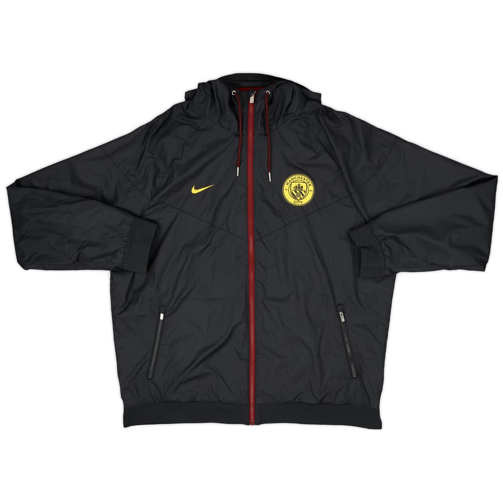2016-17 Manchester City Nike Hooded Rain Jacket - 8/10 - (XL)
