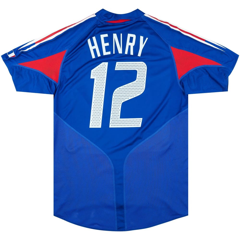 2004-06 France Home Shirt Henry #12