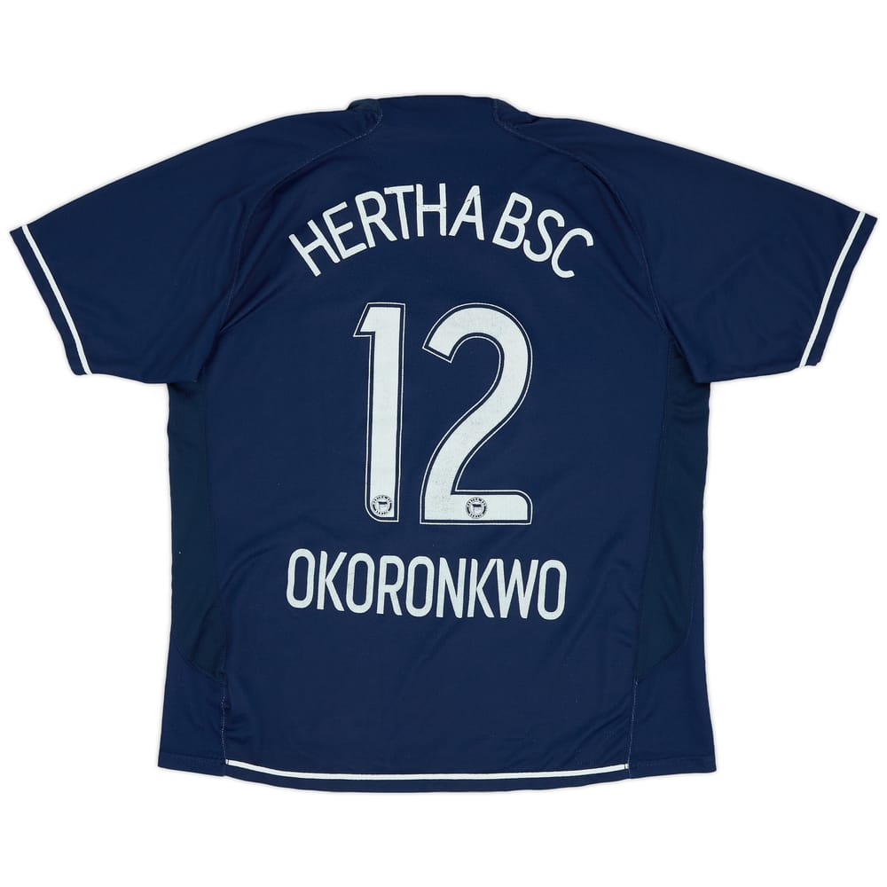 2007-08 Hertha Berlin Home Shirt Okoronkwo #12 - 6/10 - (XL)
