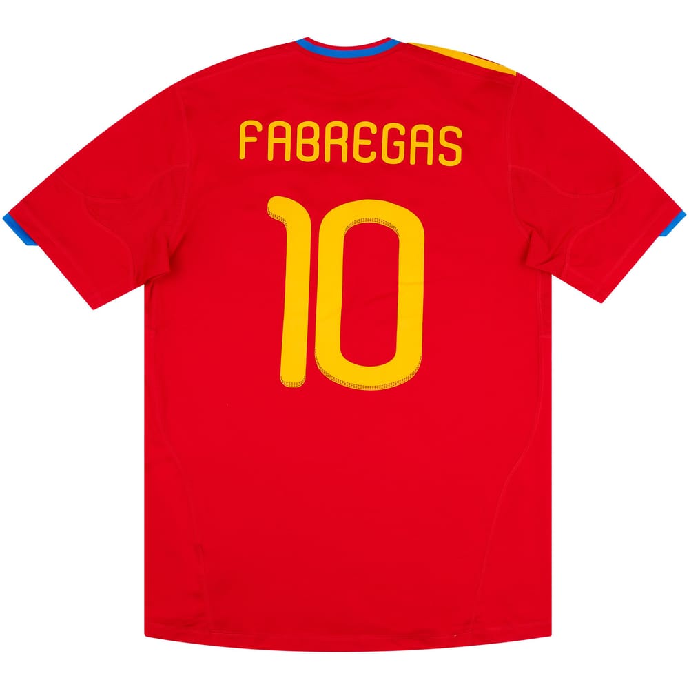 2009-10 Spain Home Shirt Fabregas #10 - 8/10 - (S)