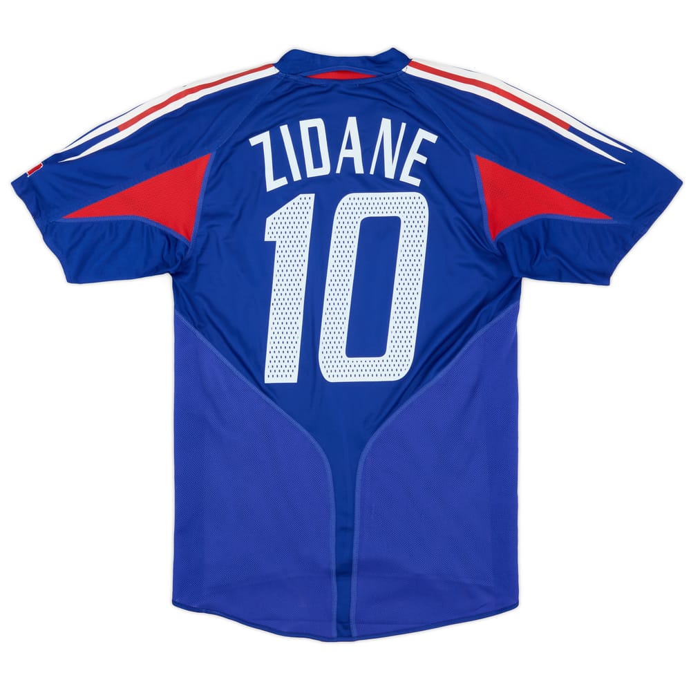 2004-06 France Home Shirt Zidane #10 - 8/10 - (S)