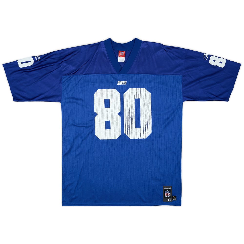 2004 New York Giants Shockey #80 Reebok Replica Home Jersey - 5/10 - (XL)