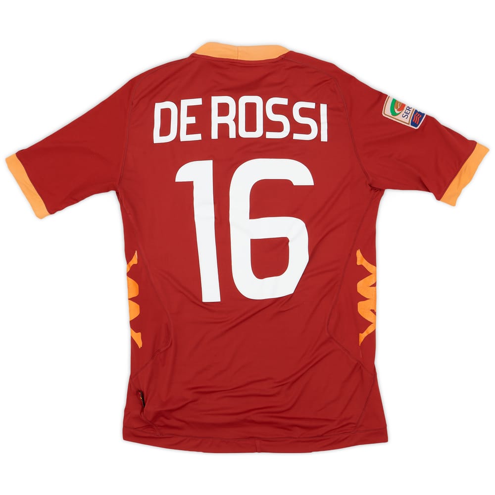 2011-12 Roma Home Shirt De Rossi #16 - 7/10 - (M)