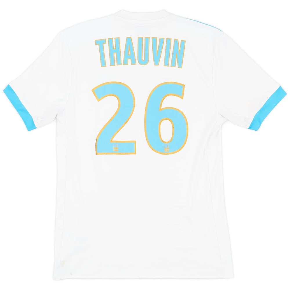 2017-18 Olympique Marseille Home Shirt Thauvin #26 - 6/10 - (S)