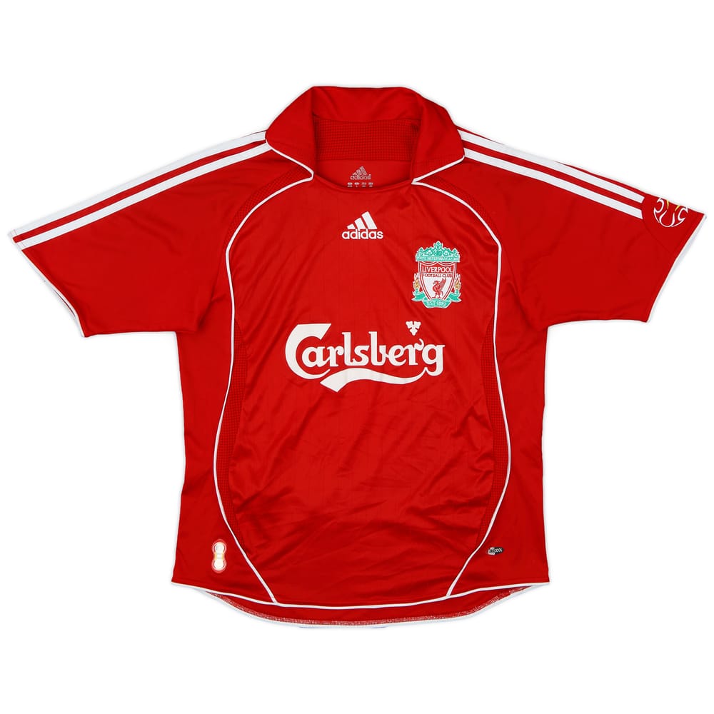 2006-08 Liverpool Home Shirt - 6/10 - (L.Boys)