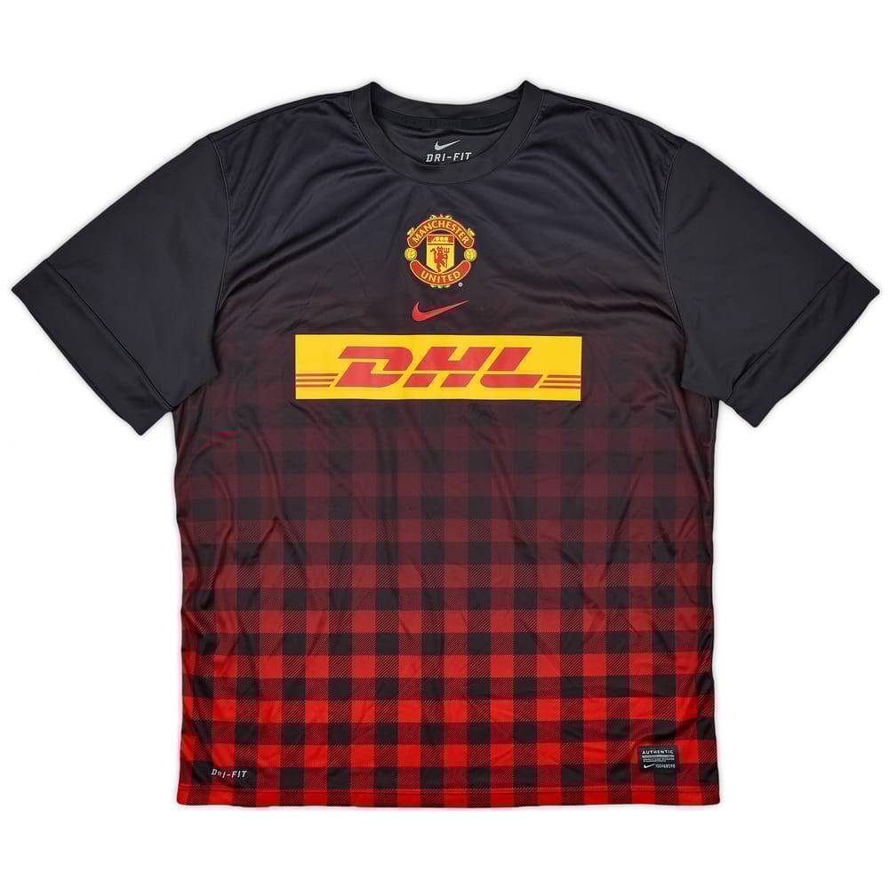 2013-14 Manchester United Nike Training Shirt - 9/10 - (XL)