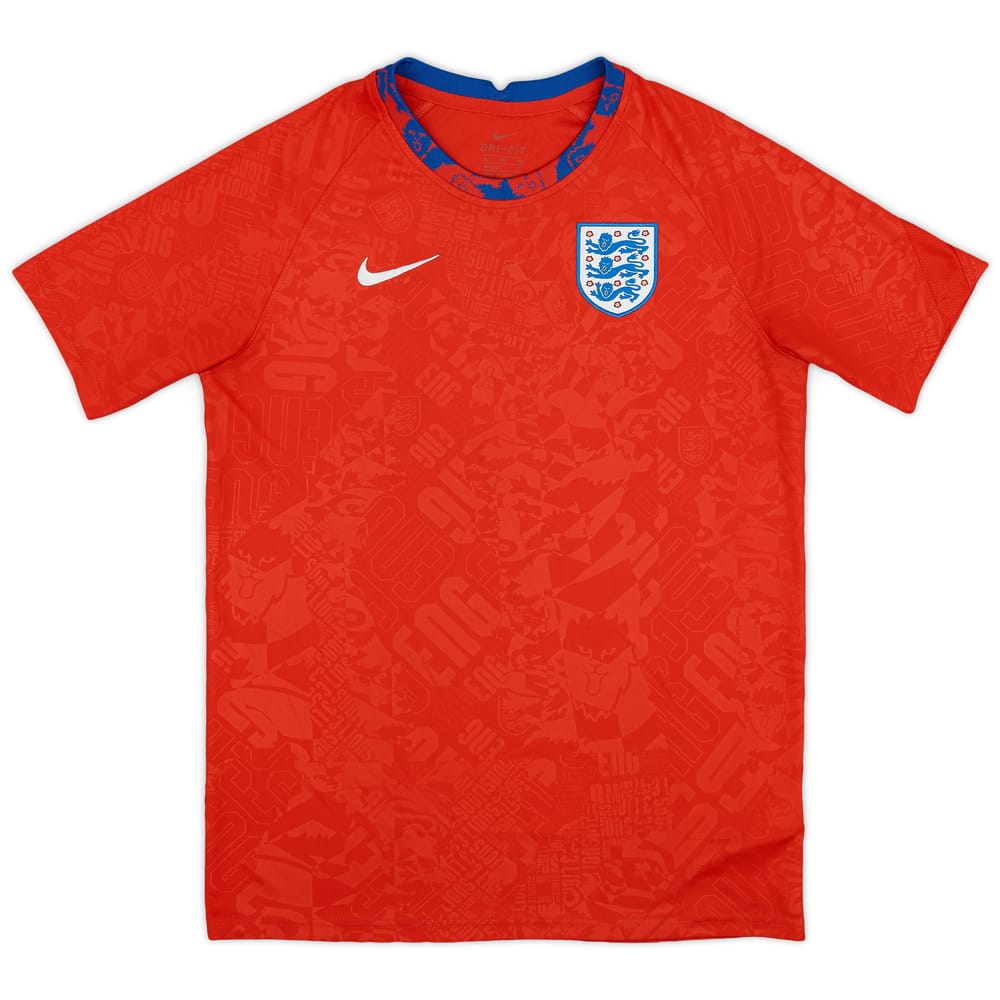 2020-21 England Nike Training Shirt - 8/10 - (XL.Boys)
