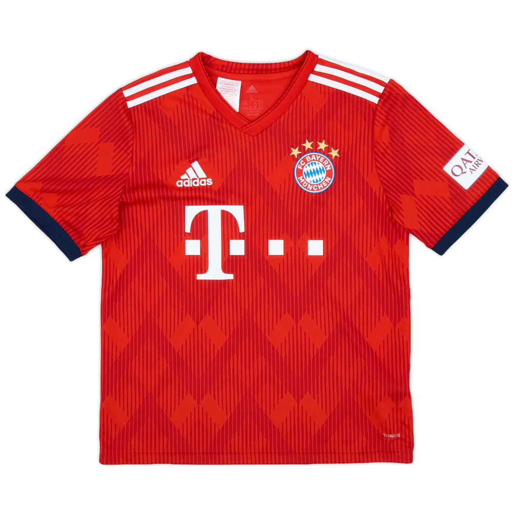 2018-19 Bayern Munich Home Shirt - 10/10 - (L.Boys)