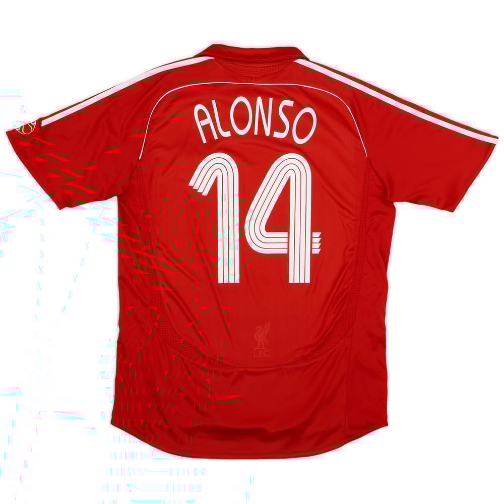 2006-08 Liverpool Home Shirt Alonso #14 - 4/10 - (L)