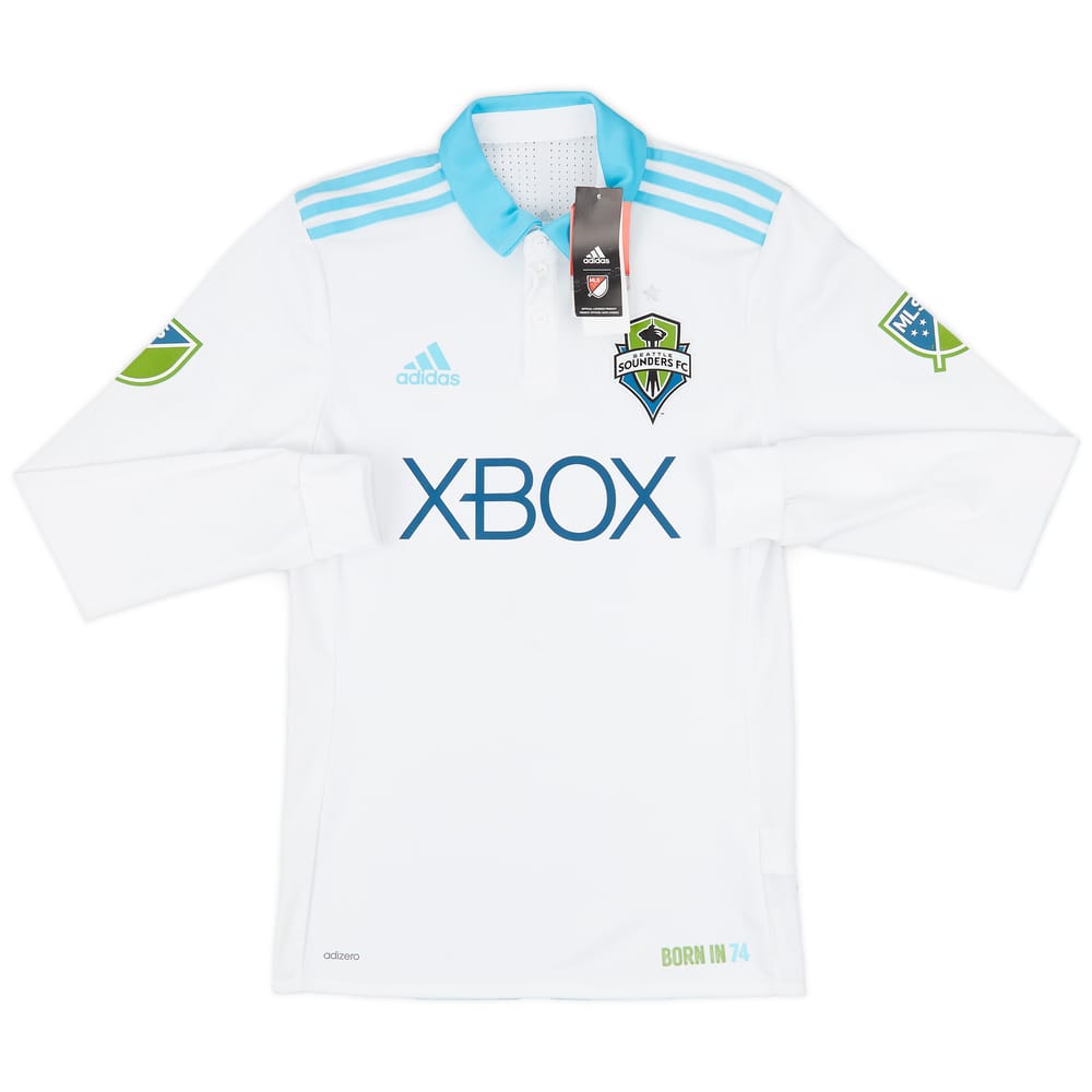 2017-18 Seattle Sounders Authentic Away L/S Shirt (S)