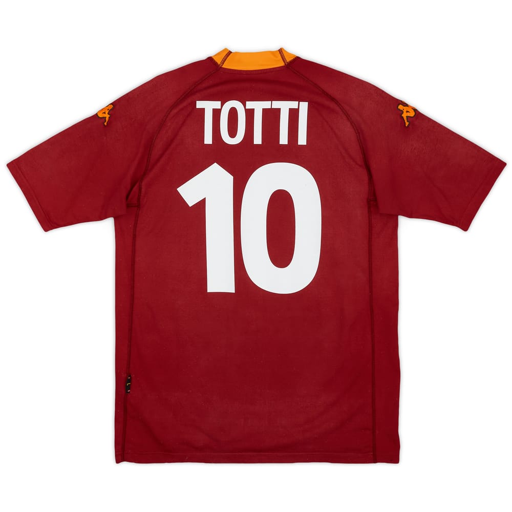 2000-01 Roma Home Shirt Totti #10 - 6/10 - (L)