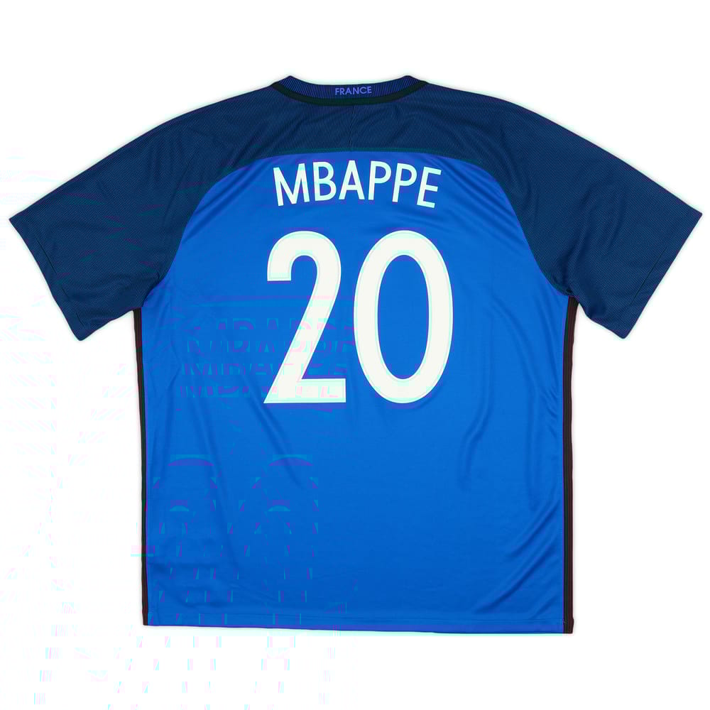 2016-17 France Home Shirt Mbappe #20 (XXL)