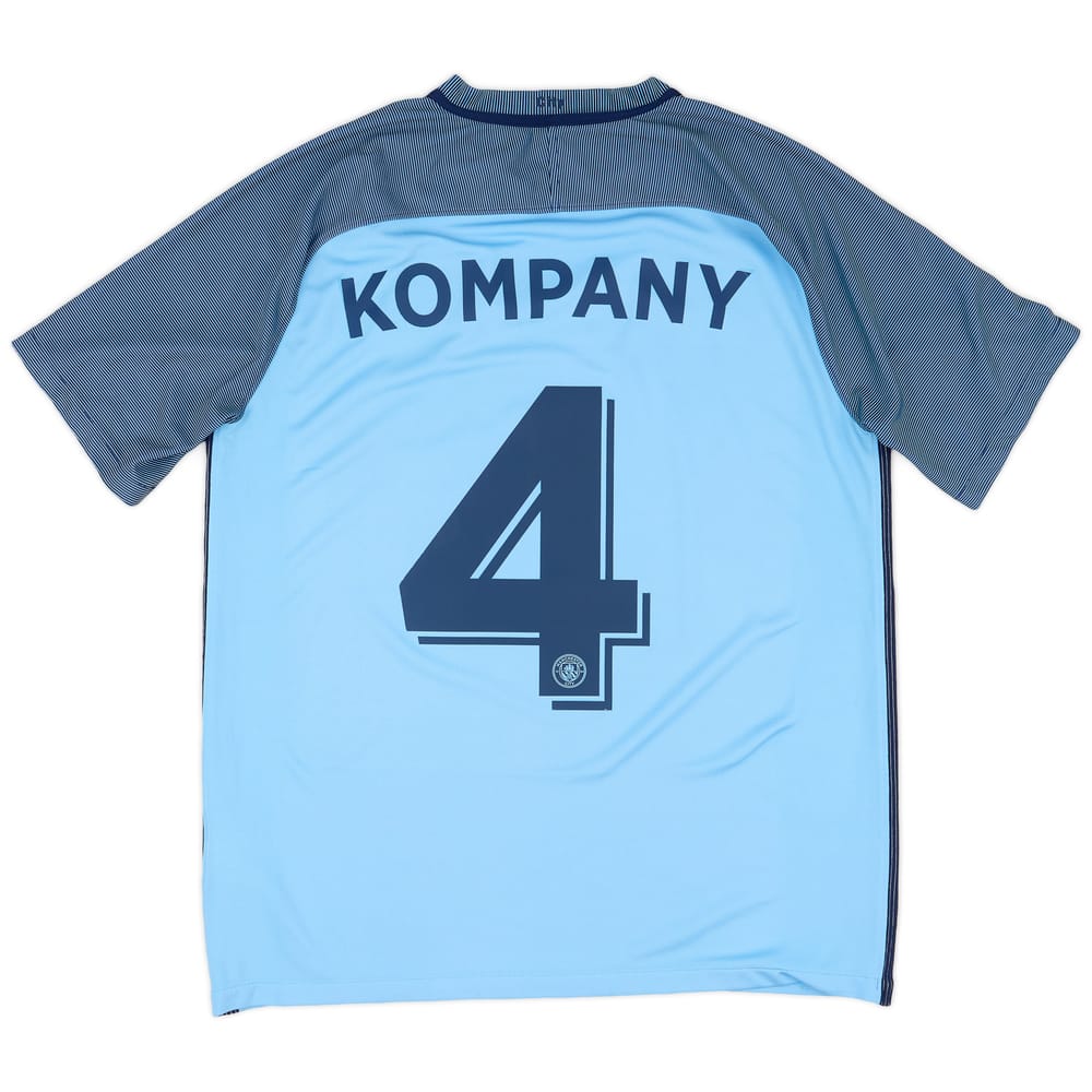 2016-17 Manchester City Home Shirt Kompany #4 - 5/10 - (L)