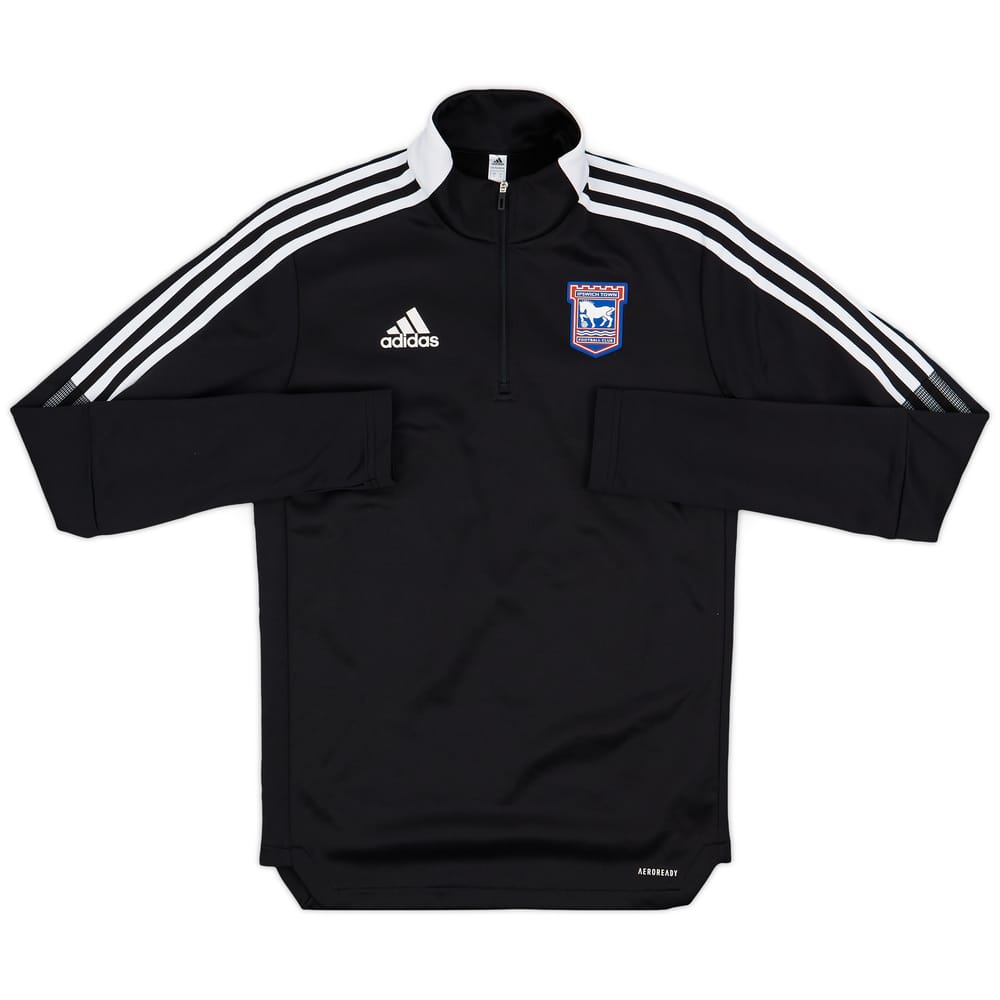 2020-21 Ipswich Town adidas 1/4 Zip Training Top - 8/10 - (S)