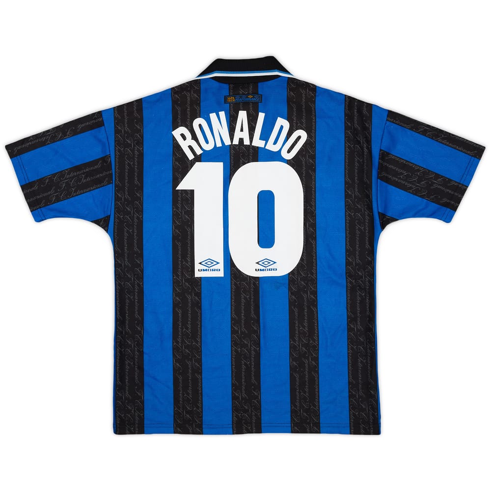 1997-98 Inter Milan Home Shirt Ronaldo #10 - 8/10 - (Y)