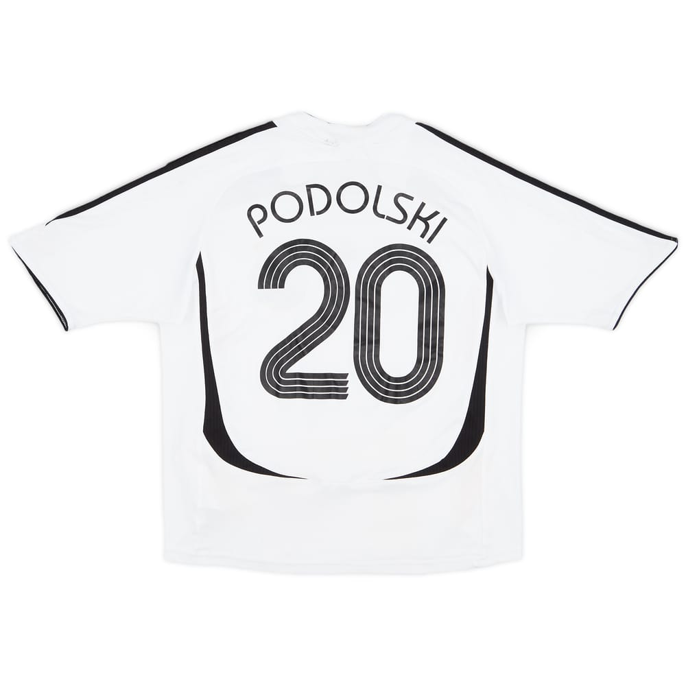 2005-07 Germany Home Shirt Podolski #20 - 8/10 - (S.Boys)